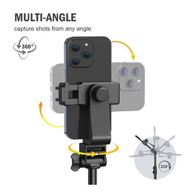 Liphisy LPS163 - Trípode de 64 pulgadas para teléfono celular y cámara 🌐 - Img 127568702