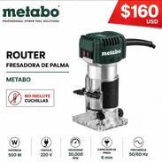 Router fresadora de palma profesional Metabo 220v 500w 32000rpm 6mm - Img 57817500