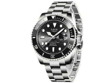 ✳️ Relojes Hombre inspirado en Rolex Submariner Negro NUEVO 🛍️ Reloj Acero Inoxidable Reloj Pulsera Regalo Hombre - Img main-image-44583201