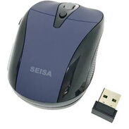 Mouse SEISA Inalámbrico de 6 botones, sin luces, varios colores e incluye batería (2 AAA)...Ver fotos..59201354 - Img 44953853
