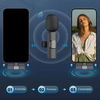 🎤📱 Micrófonos Inalámbricos de Solapa – Tipo C / Lightning – Plug & Play - Img 102154836