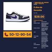 TENIS NIKE AIR JORDAN GRIS Y VIOLETA VPT# -0142 - Img 56244009