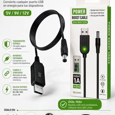 Adaptador USB a DC (5v , 9v , 12v) - 2/2