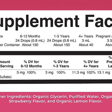 Sulfato de zinc 13.1 MG ( para bebés, niños, adultos y mujeres embarazadas ó lactantes) pomo con 4oz - 120 ML . 40 USD - Img 117002839