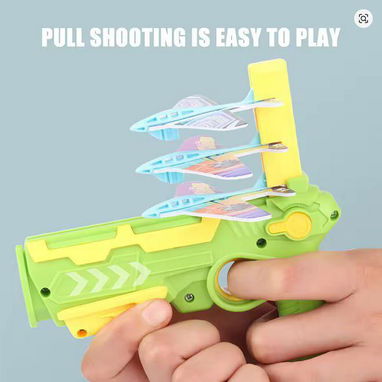 ☎️53544655 🛵 Entrega Disponible ⭐✈️ Lanzador de Aviones con Pistola Catapulta – Juguete Divertido para Niños 🚀 ⭐ - Img 105938520