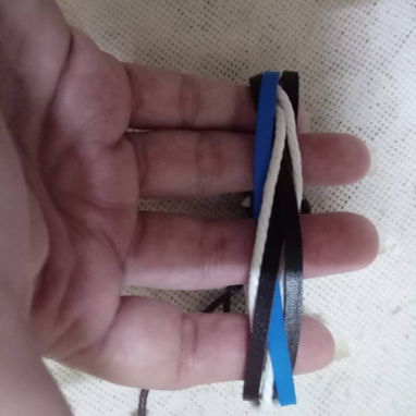 Pulseras ajustables para hombre de cuero sintético trenzado vintage - 2/2