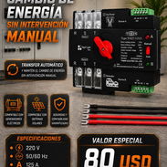 Transfer Automático 3 Polos | 220V | 125 A Para Plantas Eléctricas y Sistemas Solares - Img 56448615
