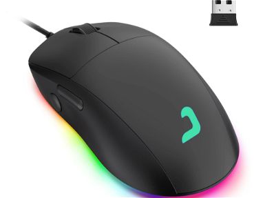 Mouse gamer RGB inalámbrico recargable por cable 10 000dpi - Img main-image
