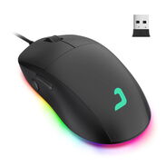 Mouse gamer RGB inalámbrico recargable por cable 10 000dpi - Img 45725540