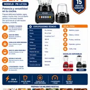Licuadora 2 en 1 Pro Kitchen. Potencia, versatilidad y jarra de vidrio. Todo en uno, calidad, garantía y buen precio 👌 - Img 57619346