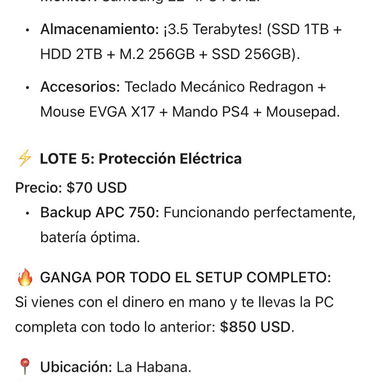 Ganga!! Vendo pc gamer completa o por lotes - Img 118658760