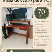 Mesa de cedro para computadora - Img 56741507