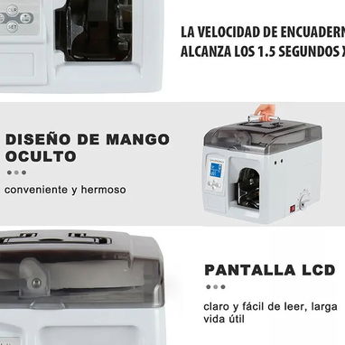Máquina Enfajilladora de billetes. VENTA MAYORISTA - 3/4