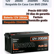 Batería marca Humsienk de 12V 200Ah - Img 57793975