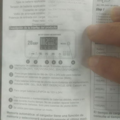Cargador inteligente de baterías de 12 V y 24 V. - 3/5