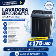 ✨ LAVADORA MILEXUS ✨ Lavadora Semiautomática milexus 7kg ✅ Capacidad: 7kg ✅ Marca: Milexus 🛡️ Garantía: 6 meses 🚚 E - Img 58036834