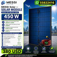 Combo PANEL SOLAR MESSI SOLAR — 450 W + Cable Fotovoltaico - Img 56952581