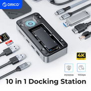 Docking Station ORICO 10 IN 1 (Estación de acoplamiento ORICO 10-EN-1 con gabinete SSD M.2) en 100 USD - Img 55797944