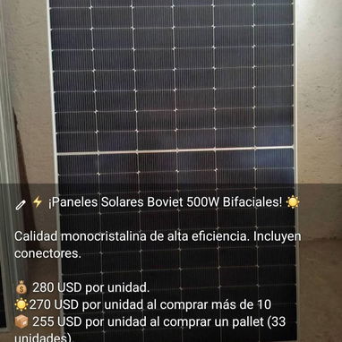 PANELES SOLARES DE 500W;615W; 625W - 2/3