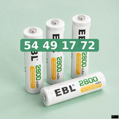 Pilas Recargables AA EBL - 2/3