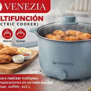 🚨 DOMICILIO GRATIS🛵Olla electrica (sartén) multifuncional,marca Venezia. ✅ Ideal para ecoflow,etc... - Img 55982398