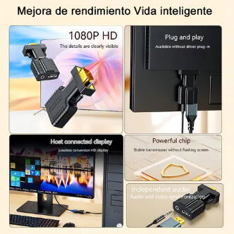 Adaptadores VGA-HDMI-DVI-RCA - Img 119929342