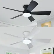 Ventilador de techo moderno Depuley 42 pulgadas 5 aspas, disponibles en negros y en blancos - Img 54693673