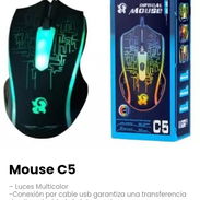Mouse sencillo RGB C5 nuevo - Img 56267214