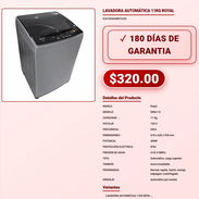LAVADORA AUTOMÁTICA 11KG ROYAL . - Img 57881922
