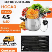 FREIDORA DE ACEITE + SET DE CUCHILLOS - Img 54787189