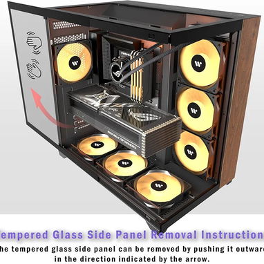 -Vendo Chasis Gaming KEDIERS P7 Flow Vision - Img 122497796