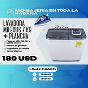 🧼 LAVADORA SEMIAUTOMÁTICA 7 KG + PLANCHA DE ROPA 💲180 USD - Img 54540015