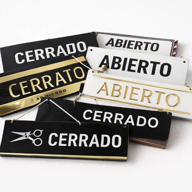 Carteles ABIERTO / CERRADO - 2/2