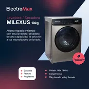 LAVADORA/SECADORA AUTOMATICA MILEXUS 10 KGS-110V (ML-LVFL-10KG-110V) ELECTROMAX - Img 55612973