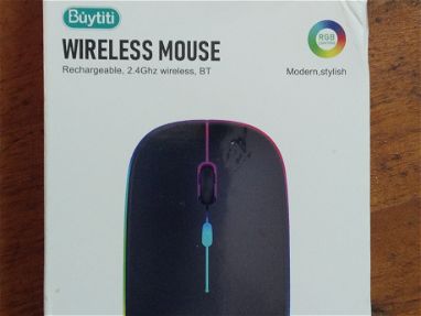 Mouse inalámbrico son recargables tienen luces LED se pueden utilizar a una distancia de 10 m tienen velocidad de cursor - Img main-image
