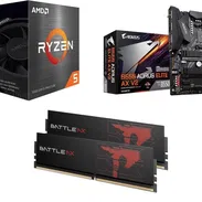 RYZEN 5 5500 AM4 KIT 🤩 Gigabyte B550 Aorus Elite AX V2 - 32GB RAM ✅PC COMPLETA KIT AMD - Img 53499607