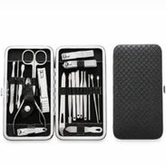 KIT DE MANICURA Y PEDICURA CON ESTUCHE PREMIUM 12 PCS - Img 56926767