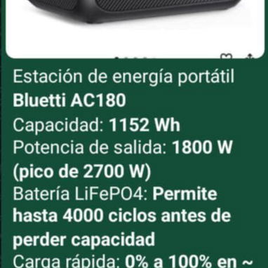 Estaciones de energía bluetti, ecoflow, inversores, lámpara led recargable+panel, cable adaptador solar y kit para panel - Img 121566599