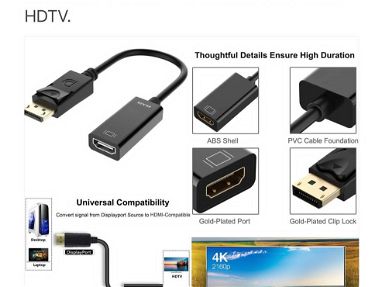 Adaptador compatible con DisplayPort a HDMI - Img main-image-45707939