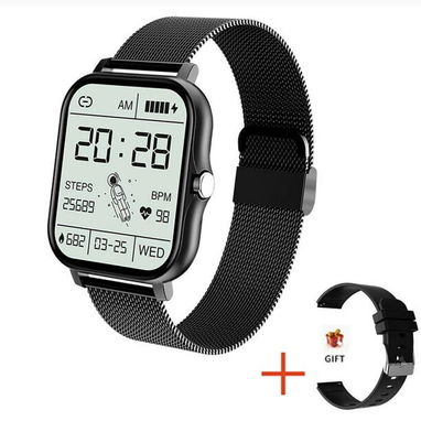 Smartwatch Y13 con manilla de acero y otra de goma - Img 122294344