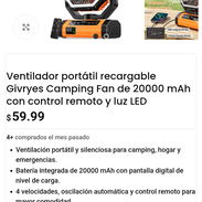 Ventilador recargable 20000mAh - Img 56864948