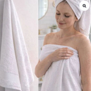 Toalla de cuerpo premium. 💰 18 USD.  ✔️ Medidas: 70 x 140 cm. Disfruta de suavidad, absorción y confort en cada uso. - 5/5