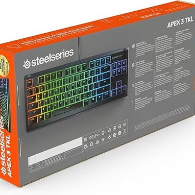 đŽ TECLADO STEELSERIES APEX 3 TKL RGB, RESISTENTE AL AGUA, SILENCIOSO, ANTI-GHOSTING â ENVĂO DISPONIBLE + GARANTĂA - Img 91554373