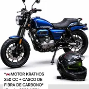 *🏍MOTOR KRATHOS 250 CC + CASCO DE FIBRA DE CARBONO* *Precio: 3260 USD* Garantía: 3 MESES DE GARANTÍA O 3000KM RECORRIDO - Img 55728021