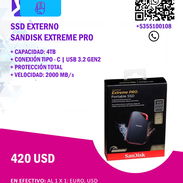 SSD Externo SanDisk Extreme Pro – 4TB | Nuevo | 420 USD - Img 54357535