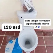 Tazas tanques nuevas con todos sus herrajes original y su tapa sanitarias - Img 55785392