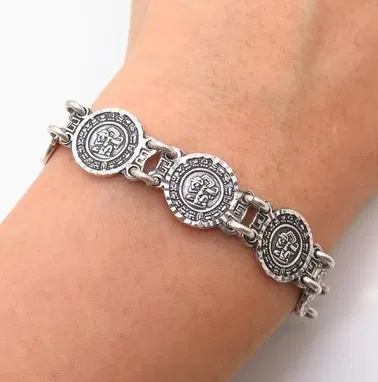 Cambio  Manilla de plata Unisex..Calendario Maya 5 3265497 - Img 60231781