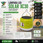 LAMPARA SOLAR RECARGABLE . BOMBILLO COLGANTE XC30. LÁMPARA SOLAR PARA COLGAR CON SALIDA USB. BOMBILLO - Img 56610731