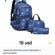 ‼️Juego de mochila con lanchero y cartuchera, factura de compra ‼️ - Img 54934236