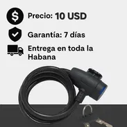 CANDADO DE CABLE CON LLAVE - Img 56119752